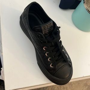 Givenchy Kids Black Textured Sneakers
